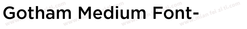 Gotham Medium Font字体转换